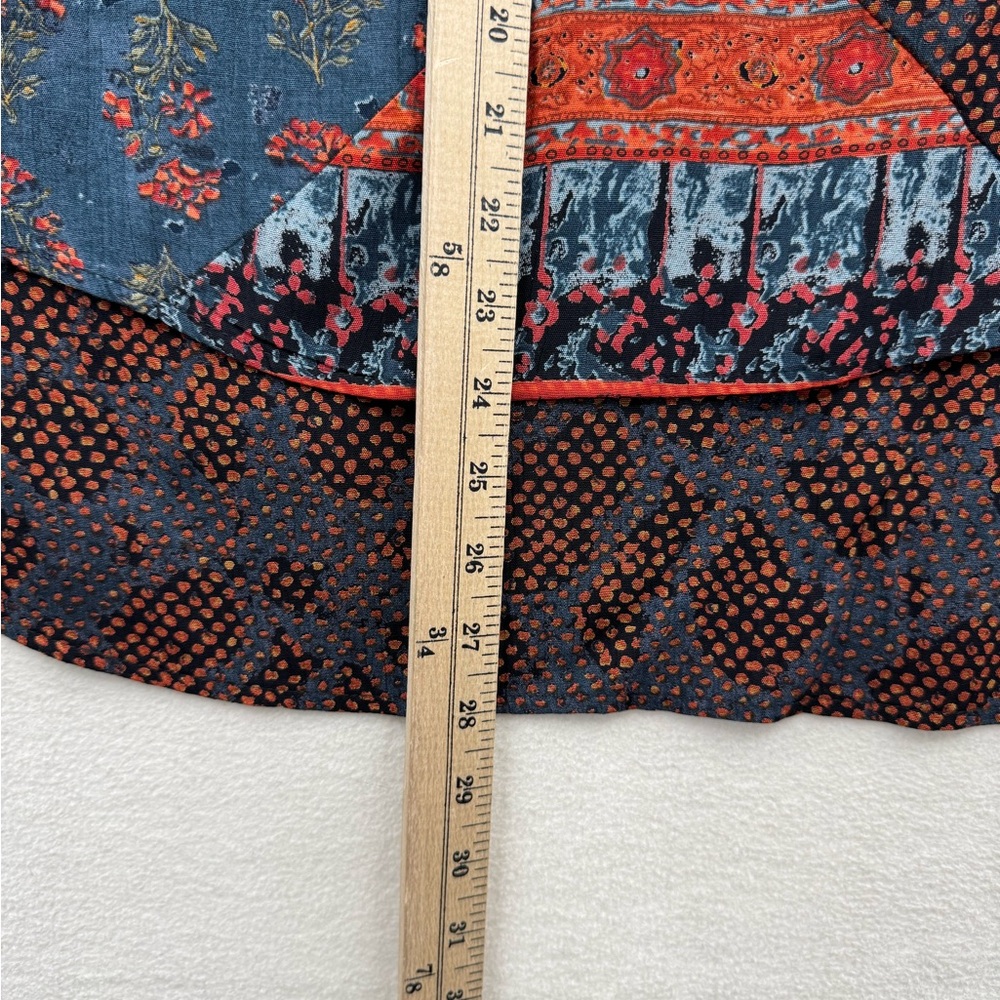Carole Little Women’s 14 Blouse Top Tunic  Geometric Abstract Bohemian Vintage - Picture 5 of 6